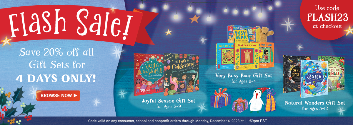 Save 20% off all Gift Sets for 4 days only! Use code FLASH23 on any consumer, schools and nonprofits orders through December 4