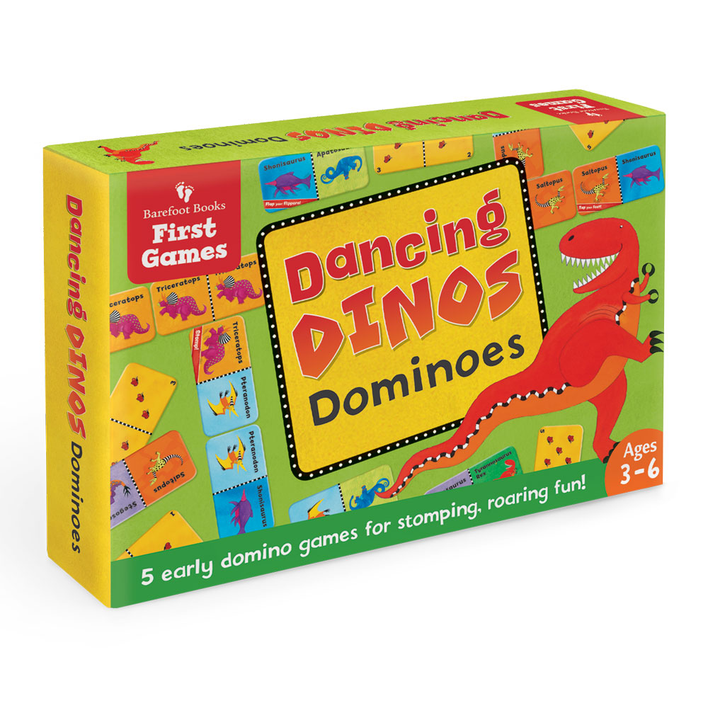 Dancing Dinos Dominoes | Ages 3-6 | Game | Barefoot Books
